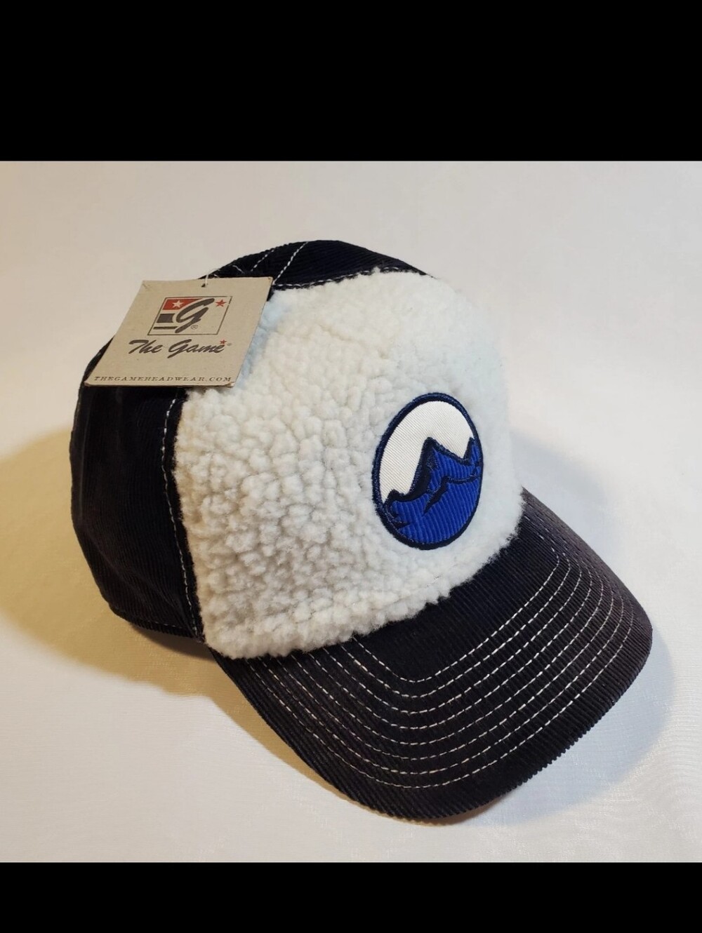 Vintage The Game Hat NWT Corduroy Sherpa Alaska Mountain Strapback Cap